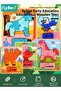 4 PCS Wooden Jigsaw Puzzles, Toddler Early Educational Toy, Animal Cognition＆Arabic Learning Puzzl - 2