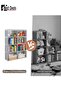 Living Room Bedroom Rental Storage Bookshelf, Multi-Function Storage Rack, Bookshelf, Stackable Asse - 4