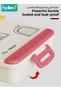 Portable Kids Bento Box, Children Lunch Boxs to School, Snack Containers for Travel, 6 Compartments Meal Prep Removable Divider, BPA Free, Microwave & Dishwasher Safe - 5