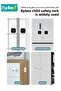 2-Piece Baby Safety Locks, Combination Lock and Key Lock, Kids Security Locks Set, Adjustable Childr - 8
