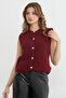 Buttoned Pocketed Knitwear Sweater - 5
