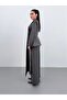 Halter Neck Premium Anthracite Double-Breasted Jacket Set - 6