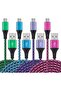 Micro USB Cables (4 Pack, 6ft) Nylon Braided Fast Charging USB 2.0 A Male to Micro B