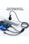 4-in-1 USB-C Multi Charging Cable, 3.93ft Nylon Braided - 3