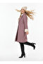 Women's Regular Jacket Collar Lined Buttoned Cashmere Coat - 3