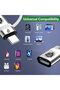 2 Pcs Lightning-to-USB-C Adapter, 60W Fast Charge & 480Mbps Data, Silver - 2