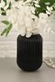 Decorative Line Glass Vase Black 20 cm •• Home Decoration Trend Vase Luxury Living Room Vase Console Desktop | |   Modern Vase Models Flower Vase Tabletop Vase Live Flower & Artificial Flower Balcony Decoration Mirror - 8
