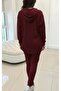 Women's Long Sleeve Hooded Meloni Blouse and Pants Double Suit - 4