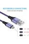 Micro USB Cables (4 Pack, 6ft) Nylon Braided Fast Charging USB 2.0 A Male to Micro B - 5