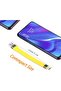 USB C to USB 3.1 Short Cable 10Gbps 100W PD Fast Charging, Yellow, 13cm - 7