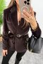 Belted Plush Blazer Jacket
