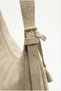 Suede Beige Charm Gift Maraw Model Women's Shoulder Bag - 4
