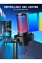 Gaming Microphone AMPLIGAME A8 USB PC Mic with RGB, Mute, Headphone Jack, Pop Filter, Stand - 2