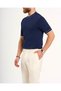 Italian Style S Slim Fit Crew Neck Knitwear T-Shirt Navy Blue T13758 - 4