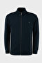 Cotton Blend Regular Fit Mock Neck Cardigan Men's Cardigan 5901223