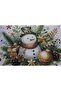 Tree Snowman Jacquard Woven Tapetry Decorative Christmas Silvery 45*45 Cushion - 6