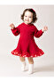 Girl's Festive Candy Pom-Pom Puff Dress