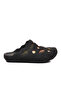 Black Felt Anatomical Women's House Slippers K-9561 Z - 2