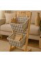 ستاند خشب سلال حديد JARDO Wood Storage Stand with Metal Baskets JARDO
