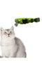 Colorful Patterned Adjustable Cat Collar 10 mm 18/28 cm - with Bell, Secure Buckle