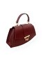 Oval Mold Gold Lock Detailed Women's Hand and Shoulder Bag - 4