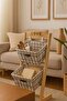ستاند خشب سلال حديد JARDO Wood Storage Stand with Metal Baskets JARDO - 2