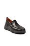 Black Genuine Leather Orthopedic Men's Casual Shoes 252073 m - 3