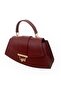Oval Mold Gold Lock Detailed Women's Hand and Shoulder Bag - 5