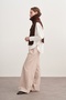Women's Buttoned Knitwear Sweater Brown - 3
