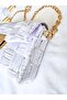 Canvas Knitted Shoulder Bag/ Silvery White - 6
