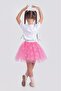 Tutu Snowflake Printed Party Skirt M00779 Pink - 3
