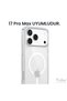 جراب Magsafe شفاف متوافق مع هاتف Apple iPhone 17 Pro Max، مصنوع من السيليكون الممتص للصدمات، مع حماية للكاميرا، مرن - 4