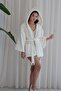 Wellsoft Plush Extra Soft Hooded Short Dressing Gown with Pocket Detail - 4