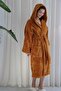 Wellsoft Plush Extra Soft Hooded Long Dressing Gown with Pocket Detail