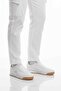White Lace-Up Non-Slip Sole Men's Sneaker Band m