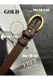Lust Classic Patterned Women's Antique Gold Buckle Belt Jacket Belt Dress Belt Trouser Belt - 4