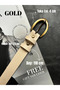 Lust Classic Patterned Women's Antique Gold Buckle Belt Jacket Belt Dress Belt Trouser Belt - 4