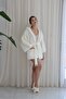 Wellsoft Plush Extra Soft Hooded Short Dressing Gown with Pocket Detail - 2
