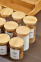 12-Piece 200-250-300 ml Borosilicate Glass Spice Jar Set with Bamboo Stand and Bamboo Lid, Spoon and Label Included - 5
