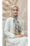 Cotton Silk Line Patterned Shawl - 2