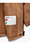 Long Sleeve Wool Blend Hooded Coat with Flap Pockets - 4