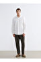 Lcw Vision Ecru Regular Fit Dobby Men's Shirt - 2