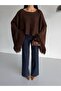 Tassel Sleeve Crop Women's Knitwear - 8