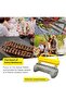 Ultimate Kebab Maker – Heavy-Duty Aluminum Skewer Machine with Food-Grade Teflon (Yellow Speckles) - 4