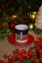 New Year Patterned Set of 2 Turkish Coffee Cups New Year Gift - 4