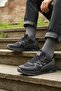 Black Lace-Up Men's Sports Shoes Bst-2002 m - 3