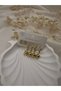 Gold Color Ball Detailed Earring Set – Stainless Steel, Elegant and Stylish Set of 4