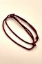 2 Pieces Unisex Minimal Burgundy Twisted Rope Bracelet Set - 2