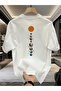 Planet Printed, Space-Themed Crew Neck T-Shirt