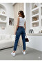 Women's Jeans Boyfriend Style with Belt - 2
